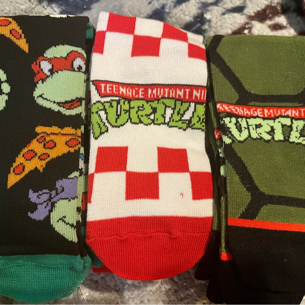 Nickelodeon Teenage Mutant Ninja Turtles 3 pack of Socks New in box
